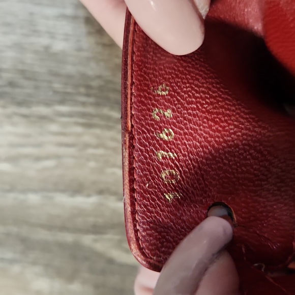 Gucci 'Tess' Original GG Monogram Slip On Heel Red Size 8 1/2 B - Picture 12 of 16